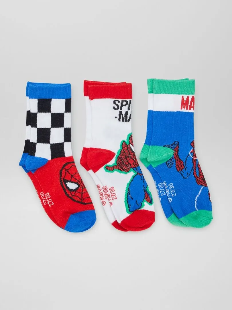 Pack de calcetines 'Spider-man' - 3 pares - AZUL